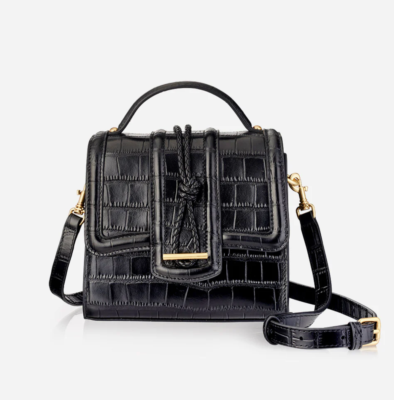 Pony Bag - Black Croc