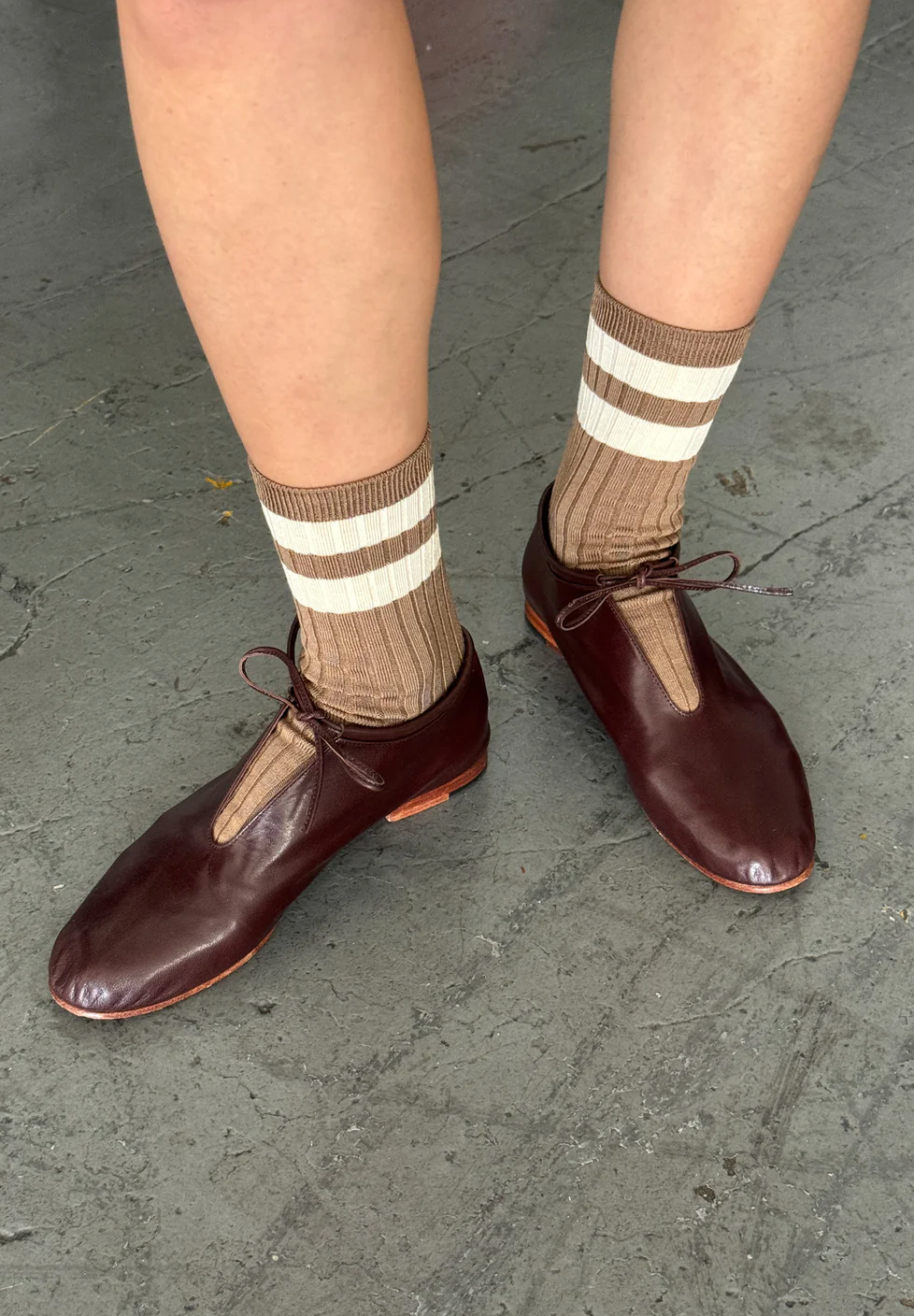 Her Socks Varsity - Toffee