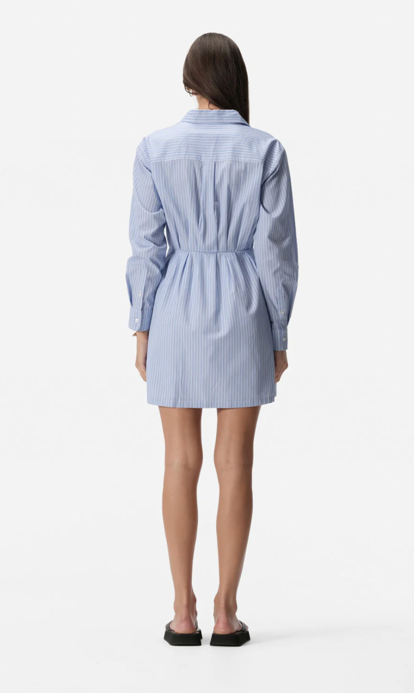 Poppy Dress - Blue Stripe