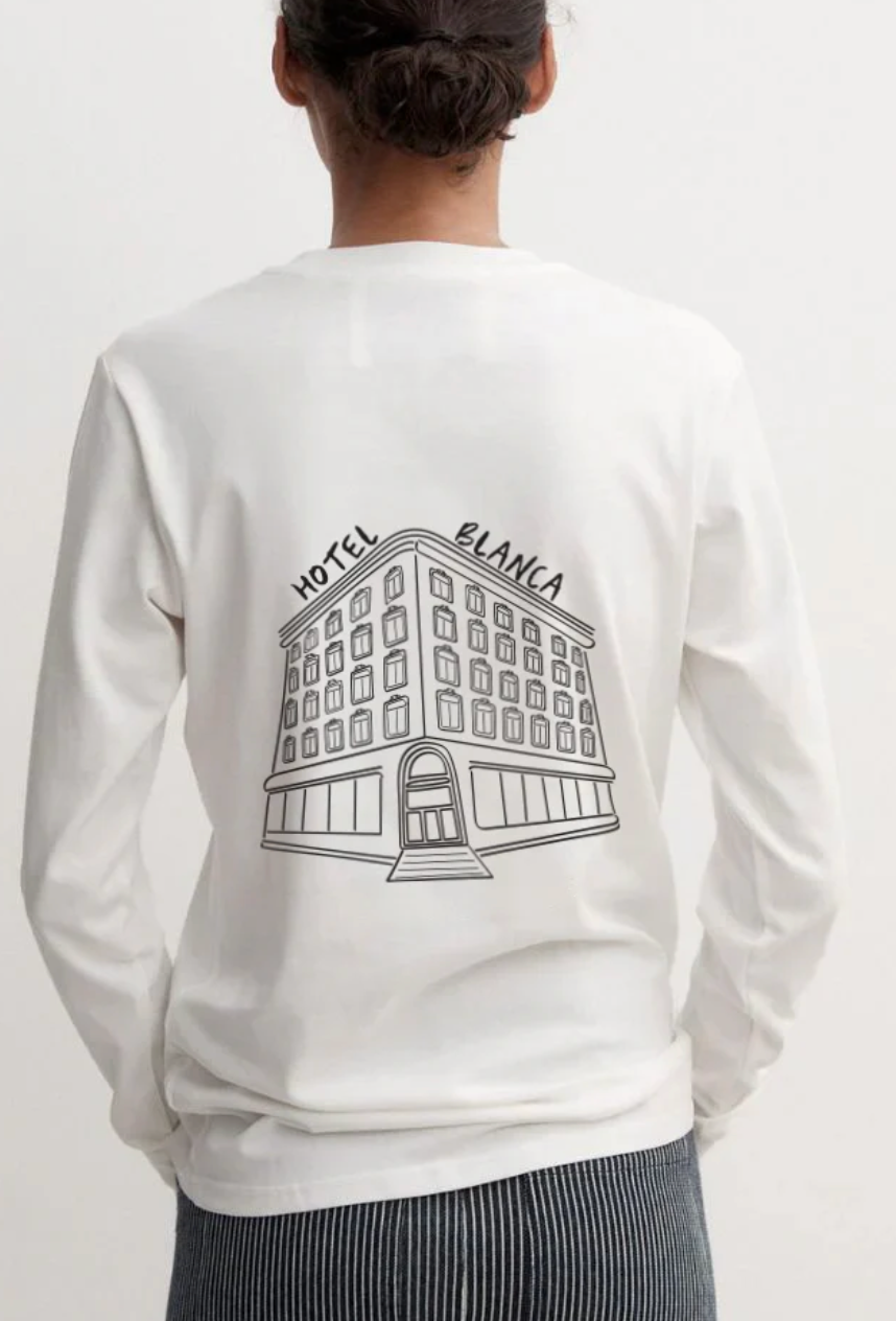 Hotel Blanca L/S Tee - White