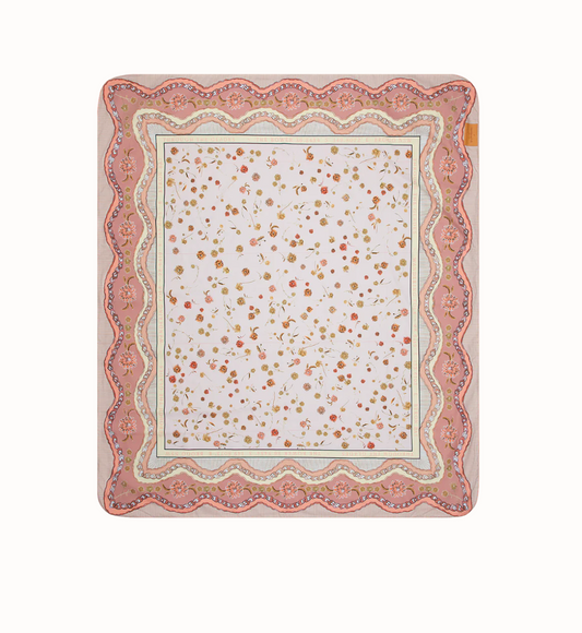 Dahlia Picnic Rug - Rose