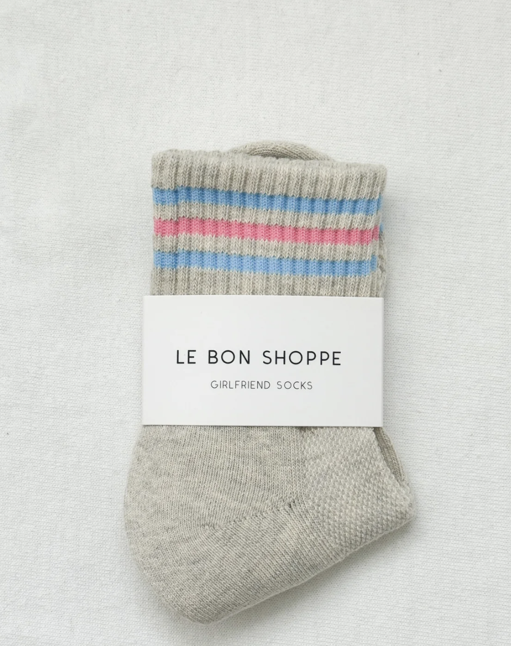 Girlfriend Socks - Bright Grey