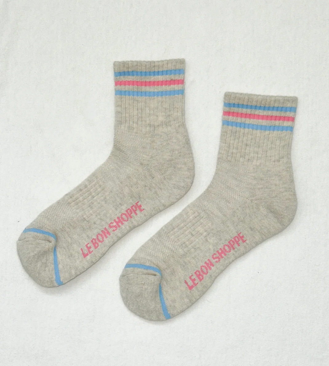 Girlfriend Socks - Bright Grey