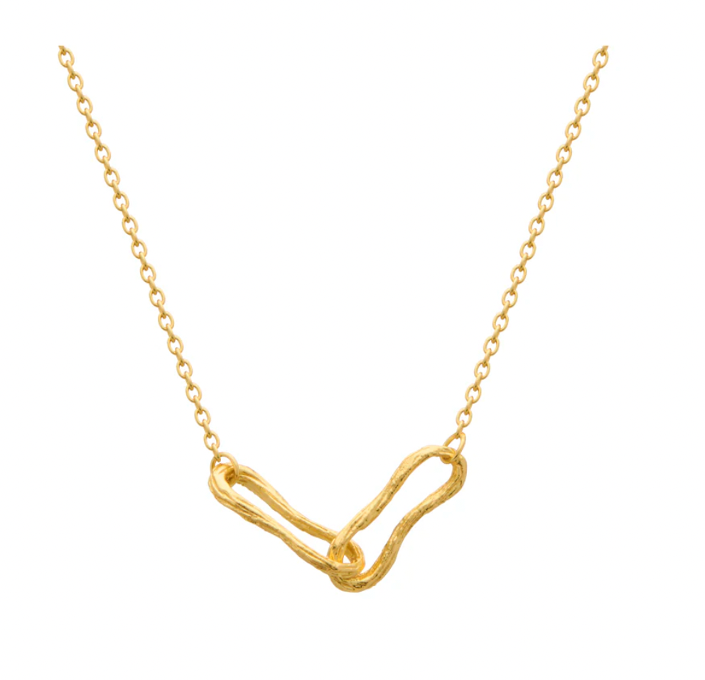 Eterna Interlink Necklace - 18KT Yellow Gold Plate