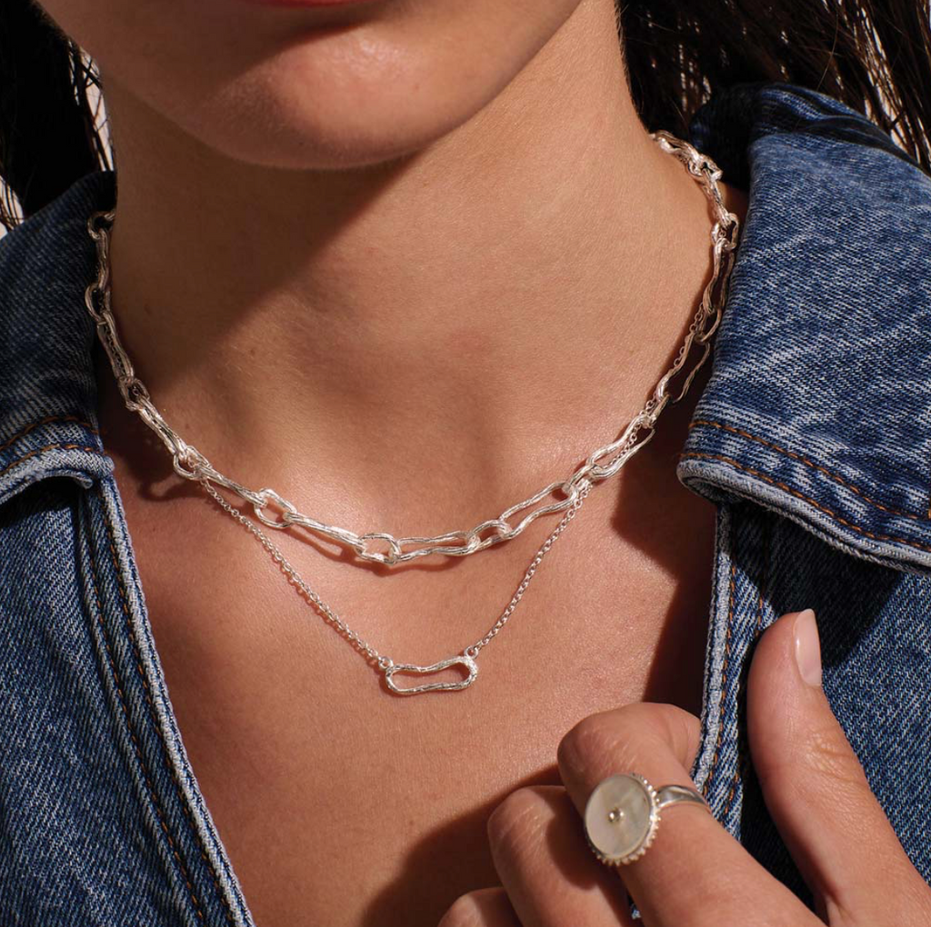 Eterna Single Link Necklace - Sterling Silver