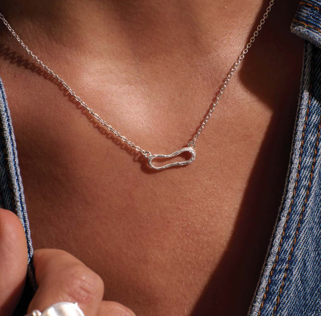 Eterna Single Link Necklace - Sterling Silver