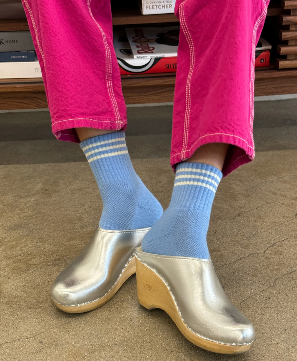 Girlfriend Socks - Parisian Blue