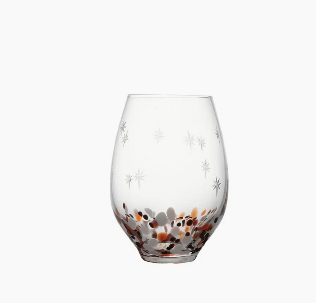 "Étoiles" Star Stemless Wine Glass