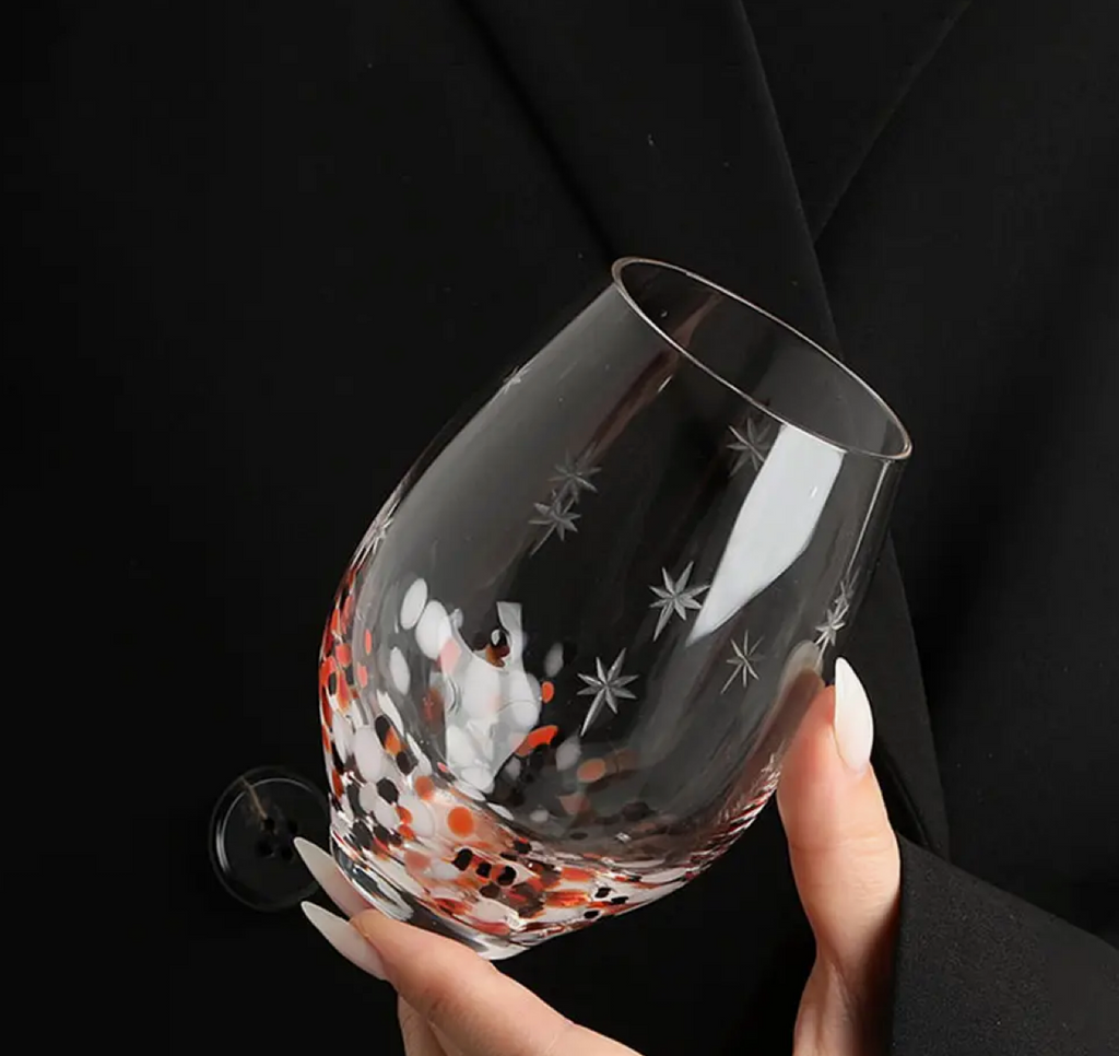 "Étoiles" Star Stemless Wine Glass