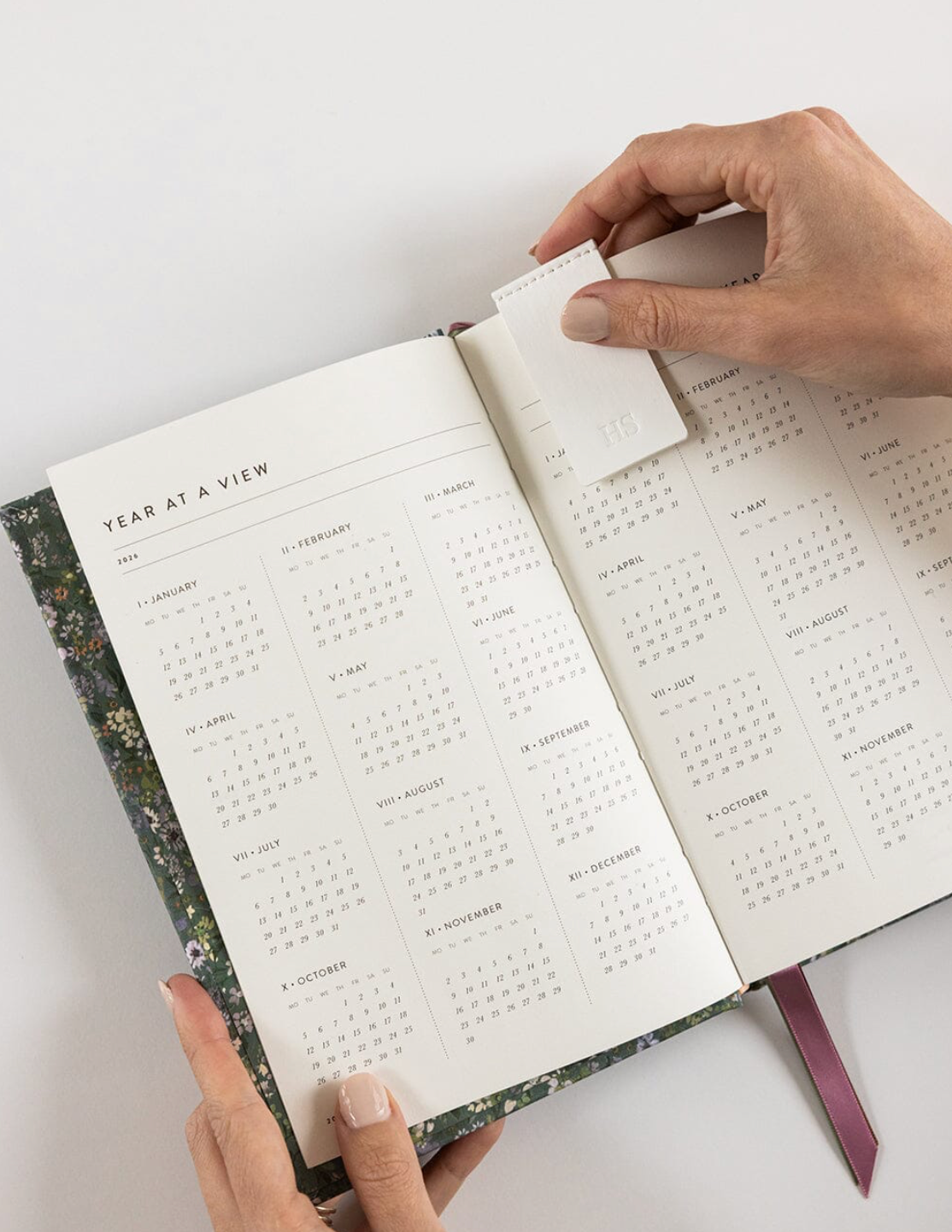 2026 Petite Linen Bound Planner - Summer Perennials