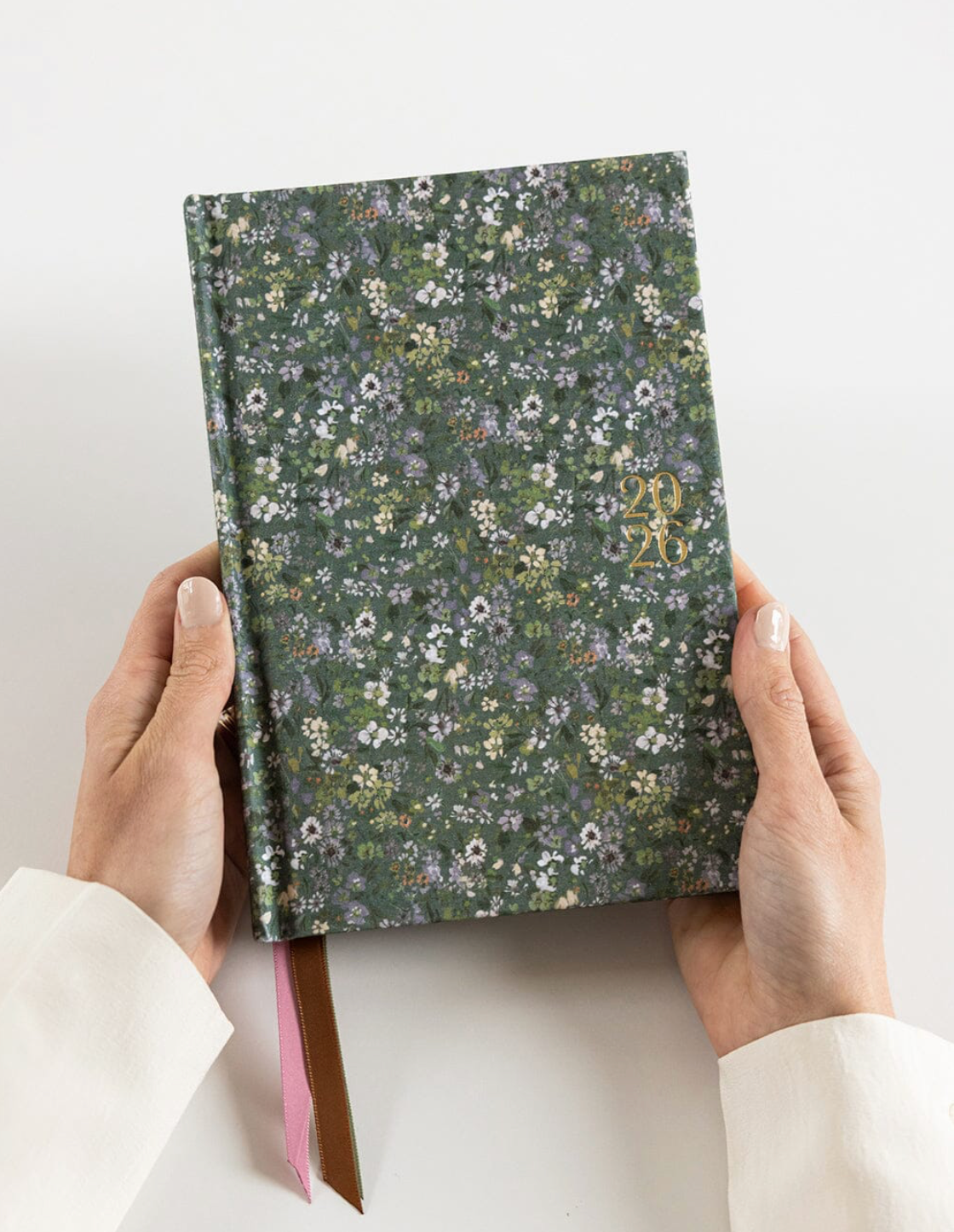 2026 Petite Linen Bound Planner - Summer Perennials