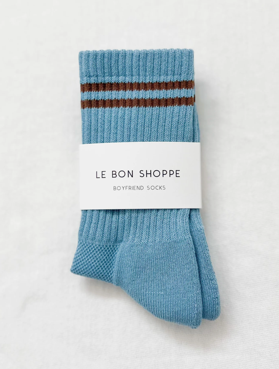 Boyfriend Socks - Powder Blue