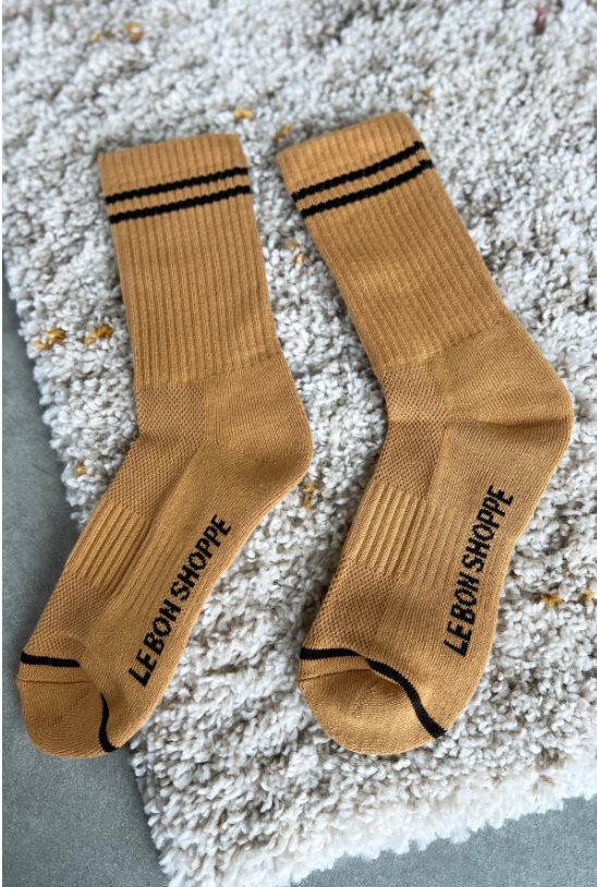 Boyfriend Socks - Biscotti