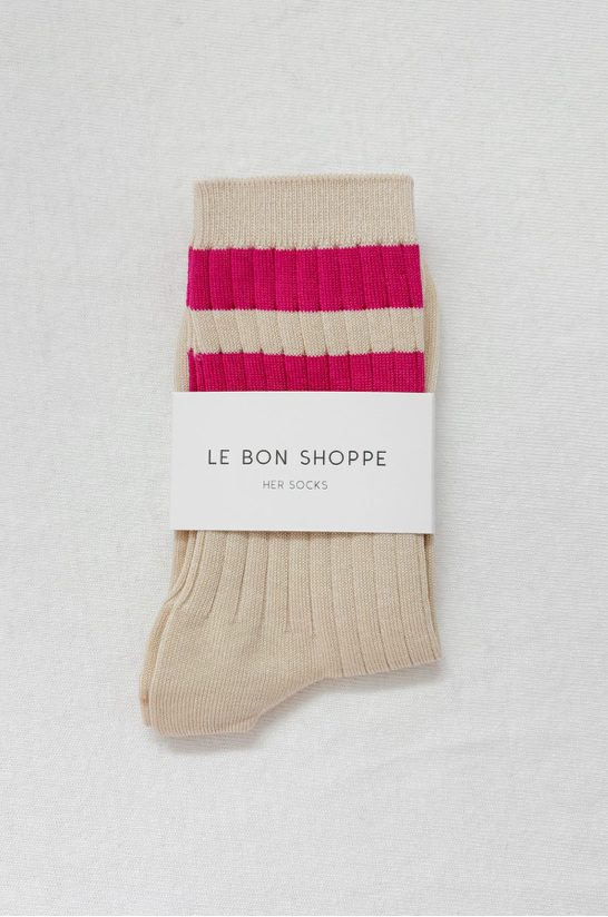 Her Varisty Sock - Magneta
