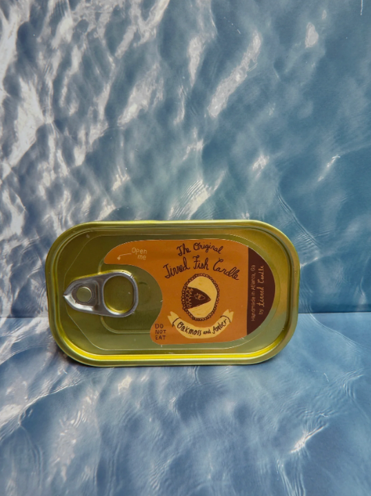 Tinned Fish Candle - Oakmoss & Amber