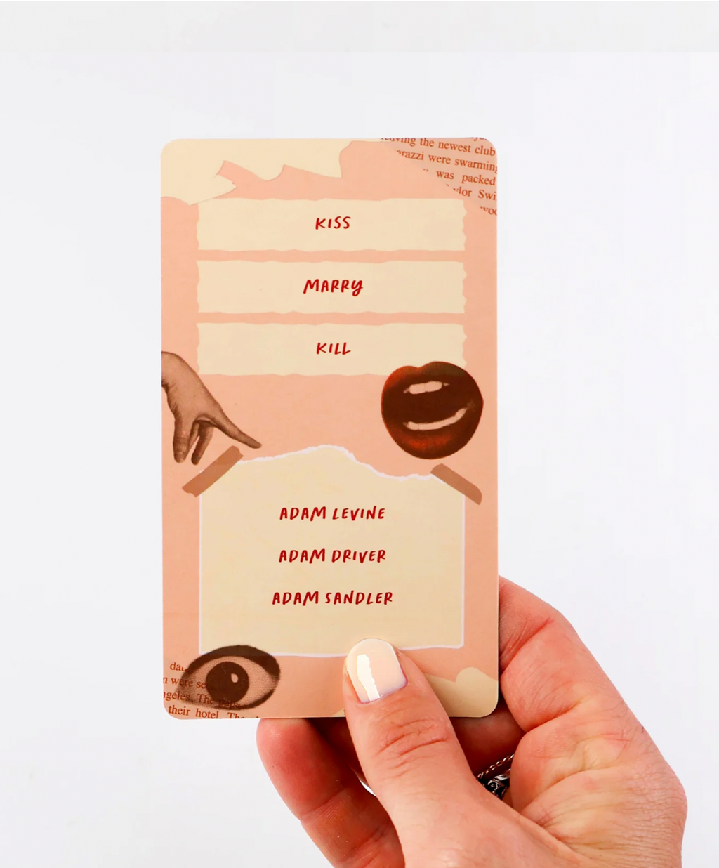 Kiss Marry Kill Cards