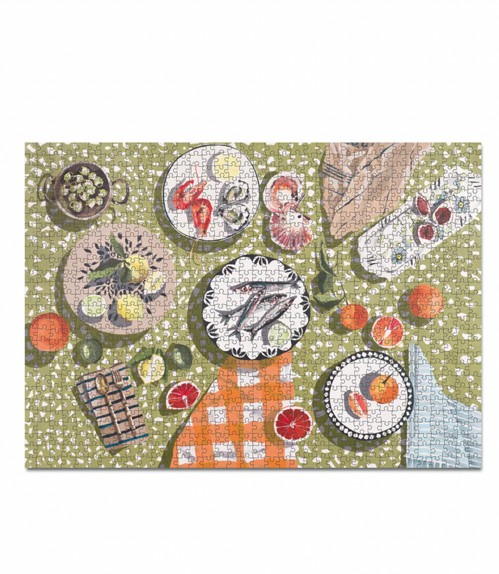 1000 Piece Puzzle - Table by the Sea