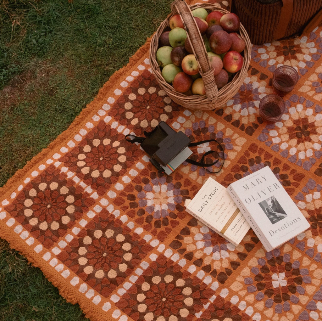 Granny Square Throw - Chai