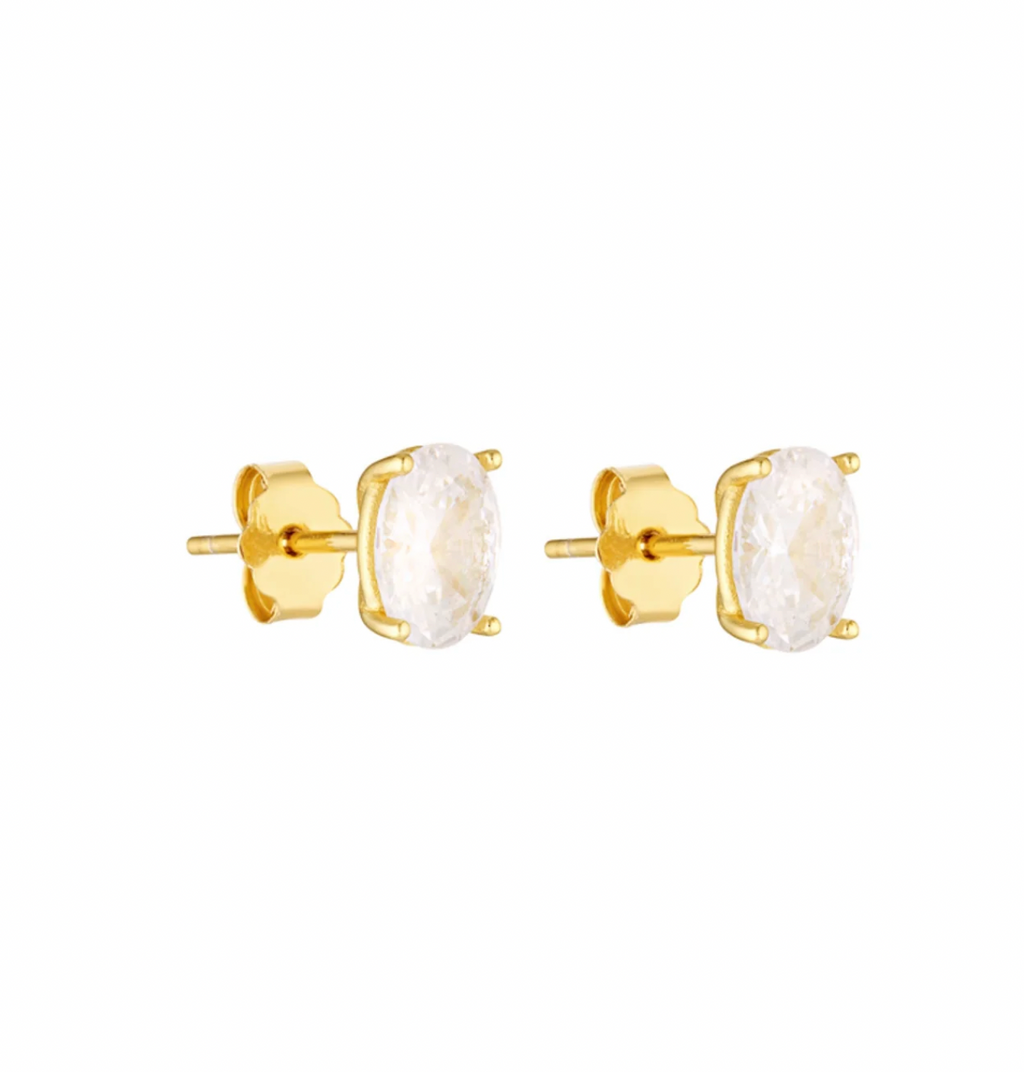 Oval Studs - Gold