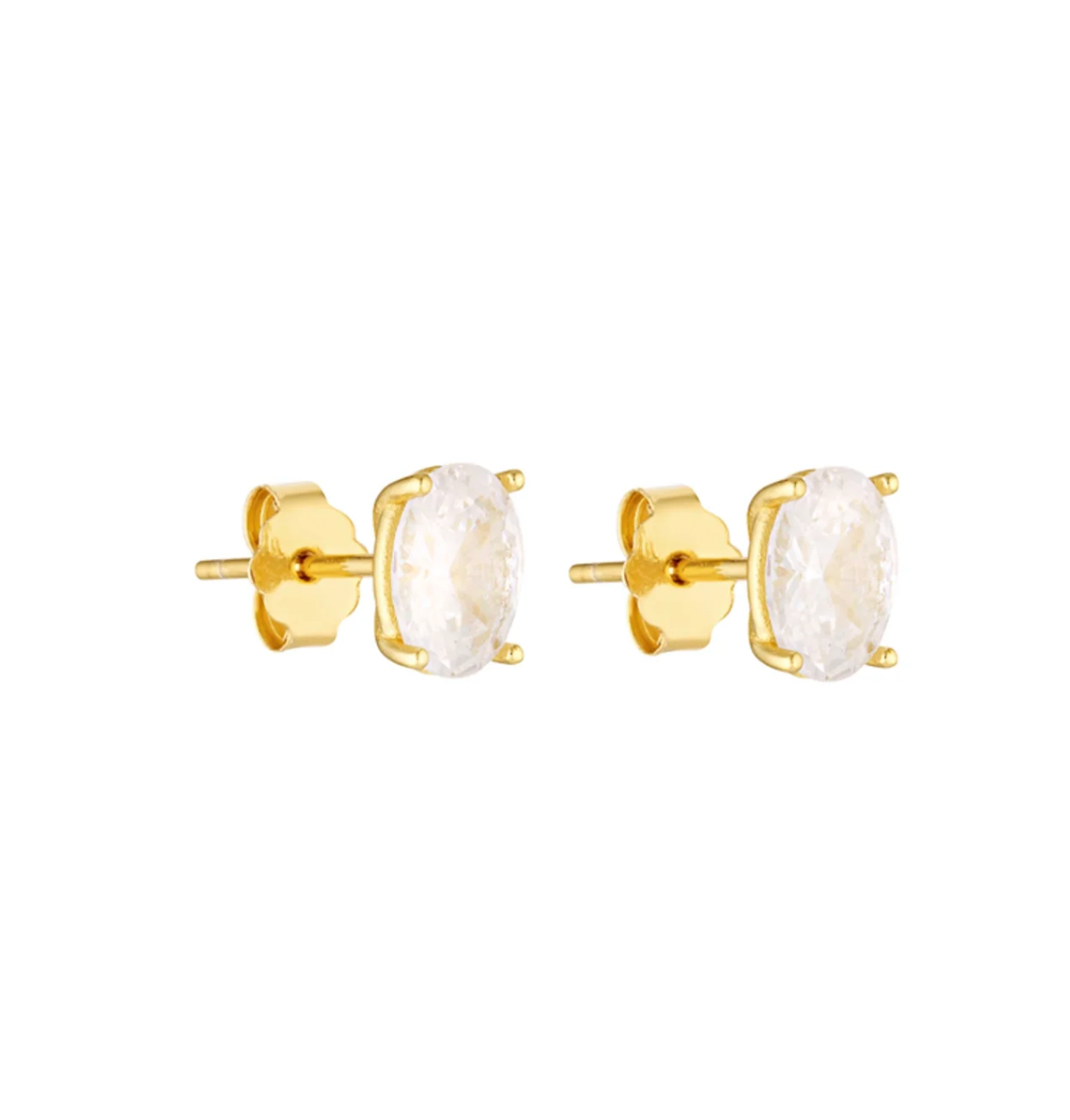 Oval Studs - Gold