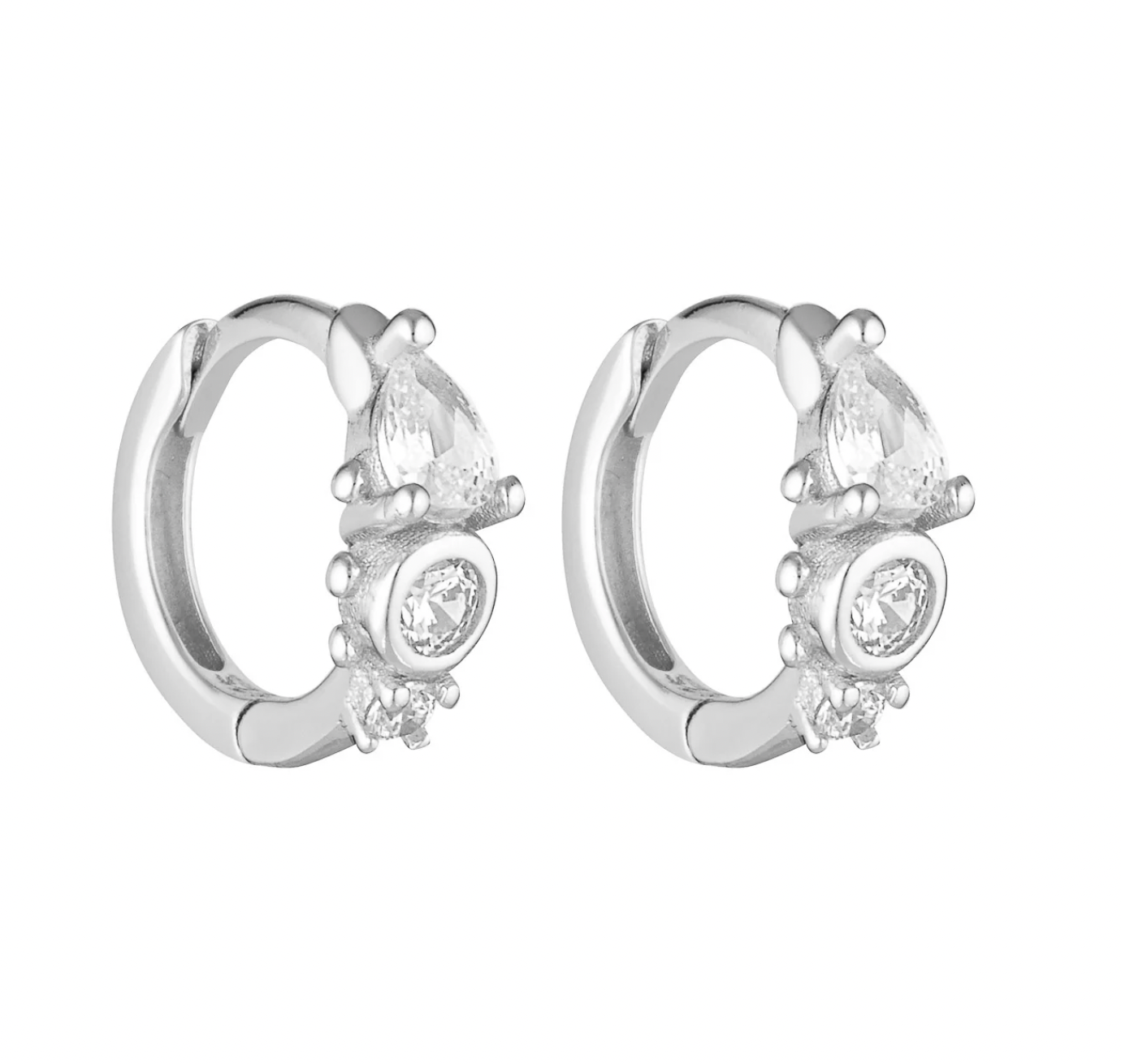 Heirloom Huggies - Silver/Clear