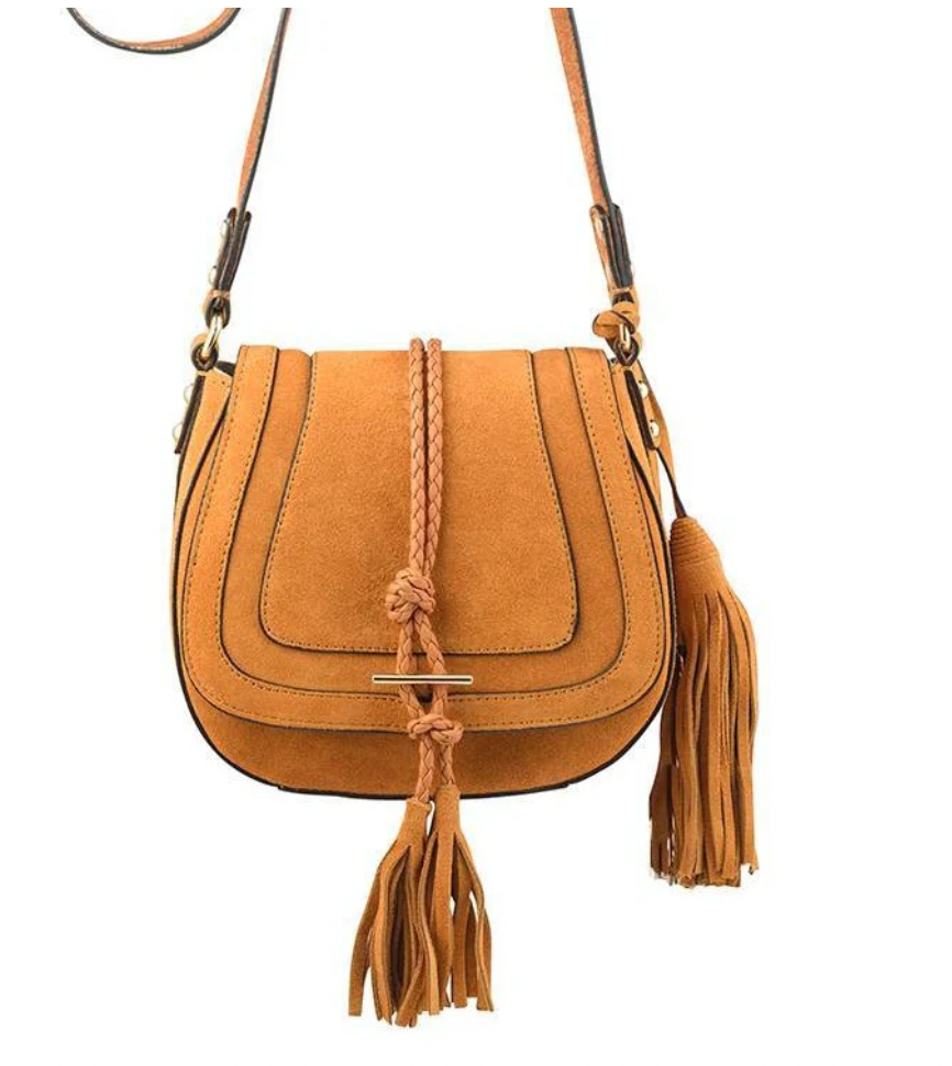 Harriet Saddle Bag - Desert Suede