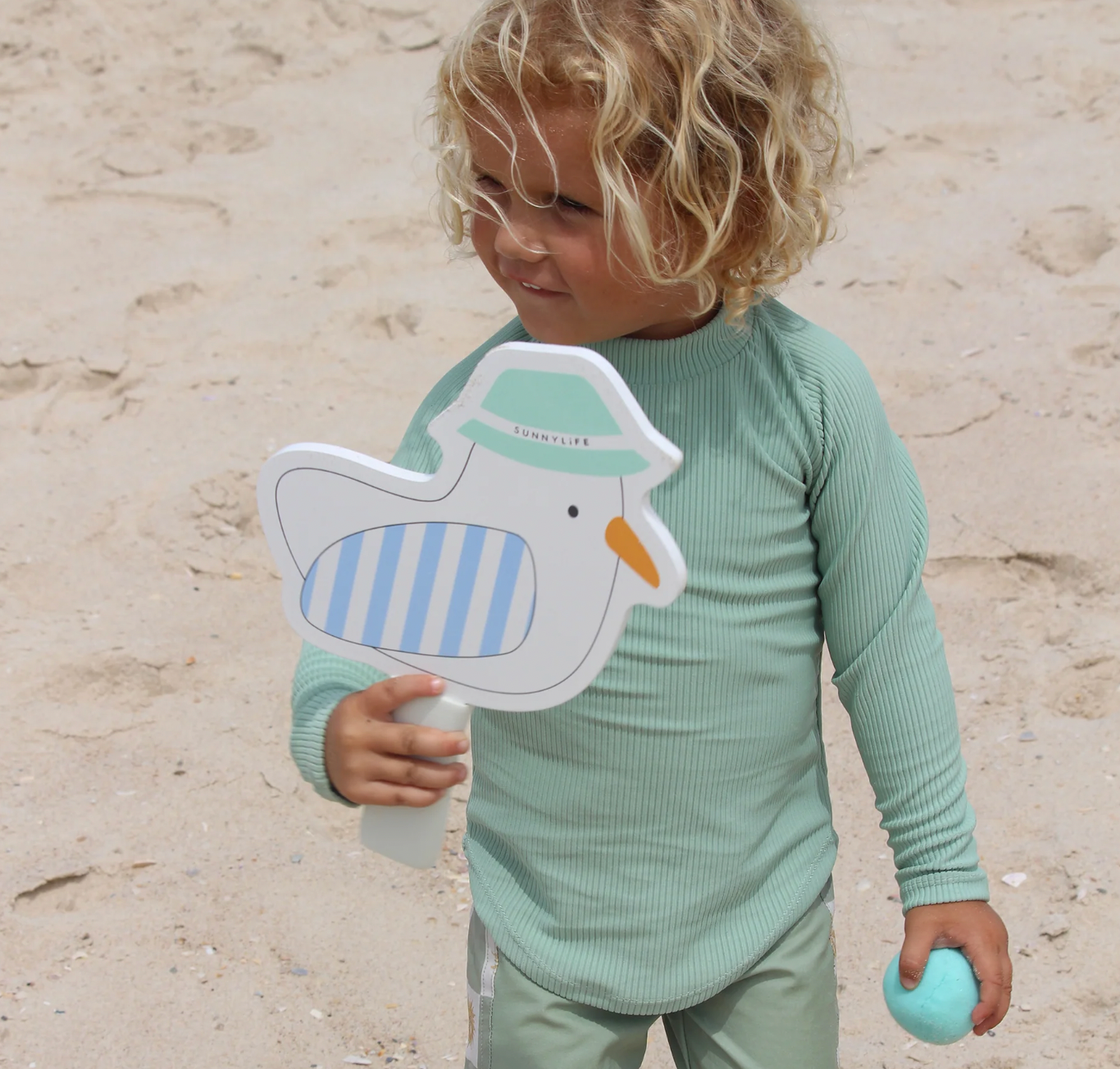 Kids Velcro Beach Bats - Sammy the Seagull