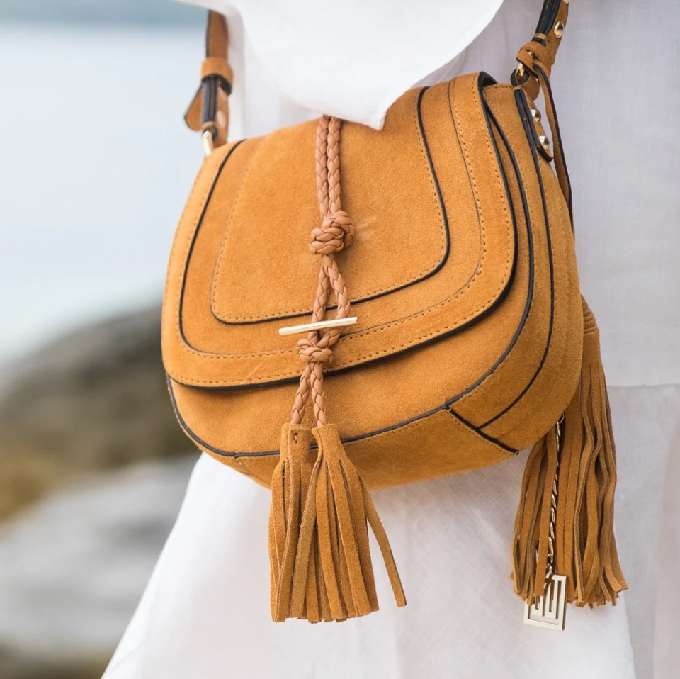 Harriet Saddle Bag - Desert Suede