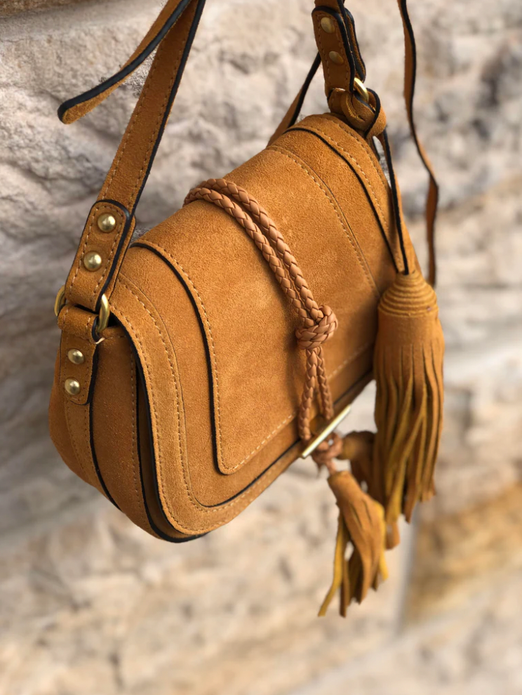 Harriet Saddle Bag - Desert Suede