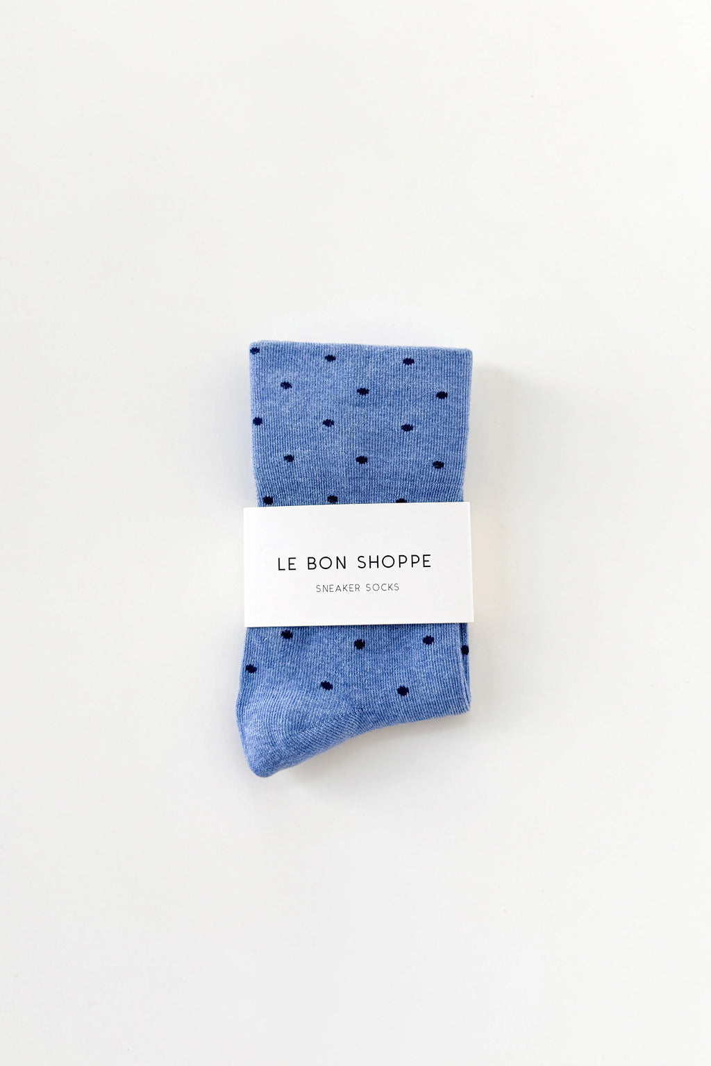 Patterned Sneaker Socks - Polka Dot Blue & Navy