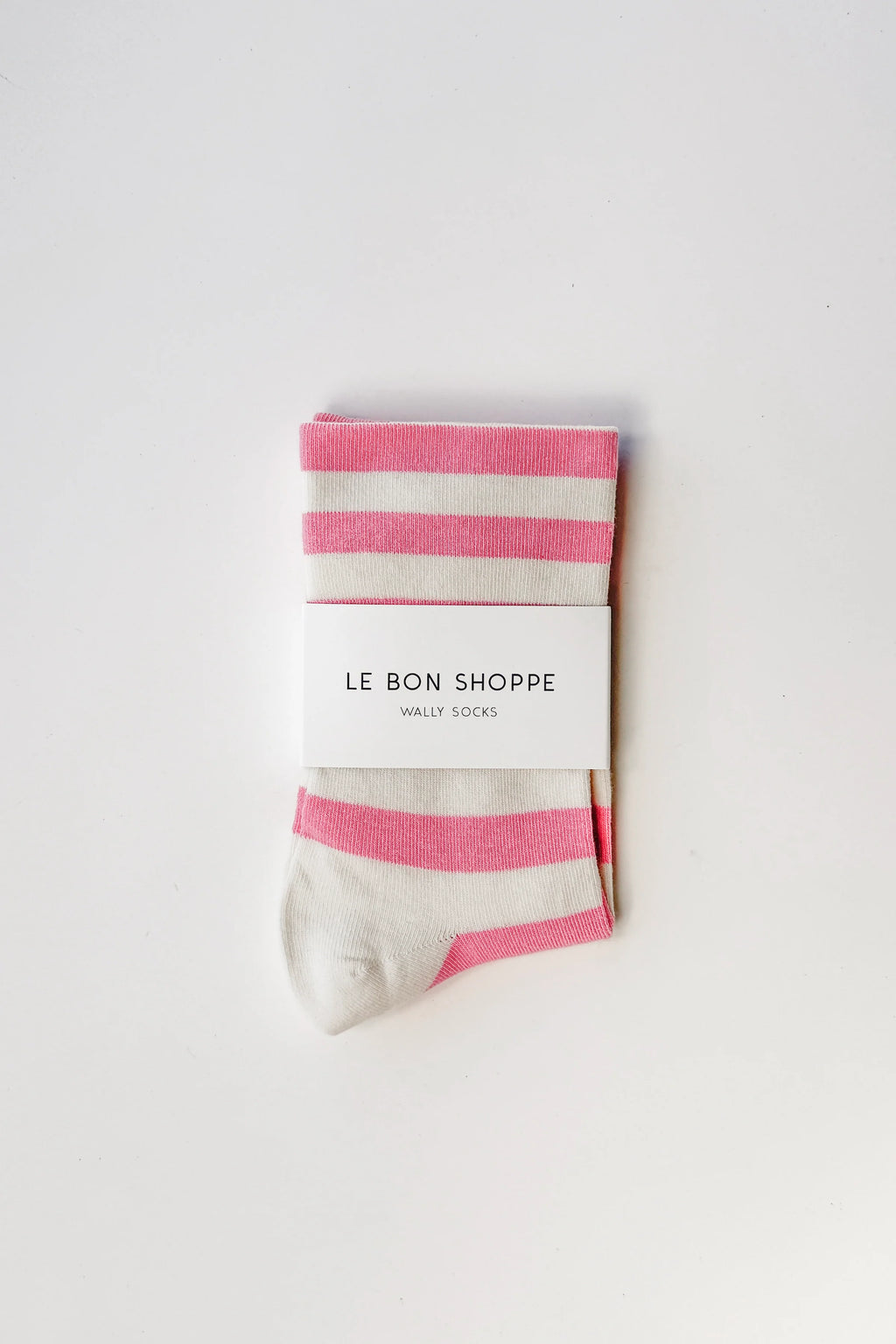 Wide Wally Socks - Rose Stripe