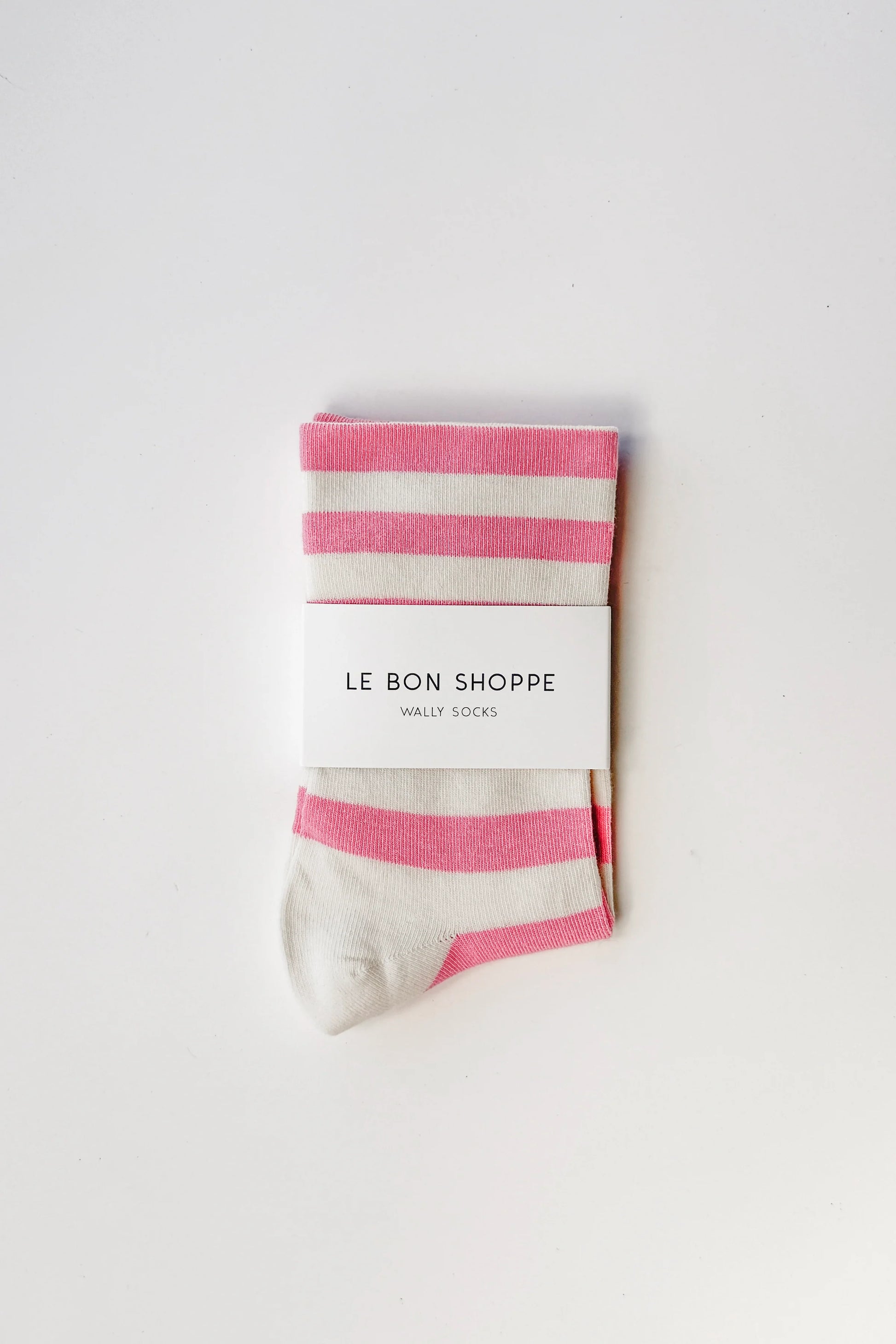 Wide Wally Socks - Rose Stripe