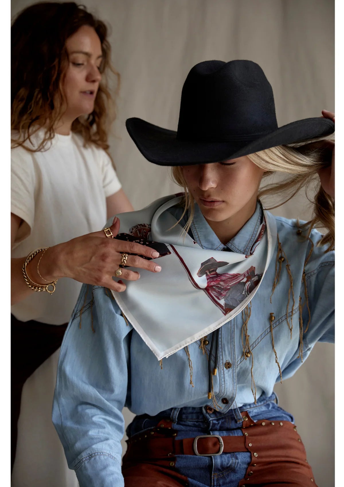 Cowboy Bar Silk Bandana