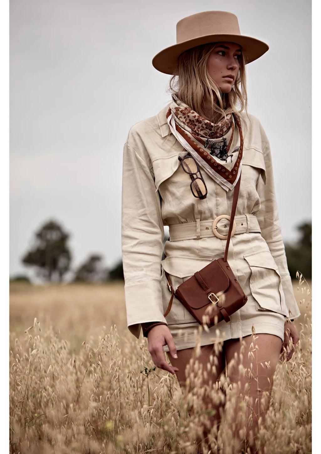 Paisley Palomino Silk Scarf