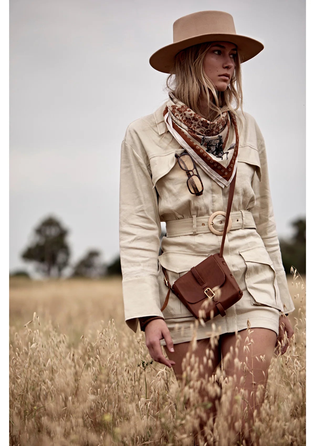 Paisley Palomino Silk Scarf