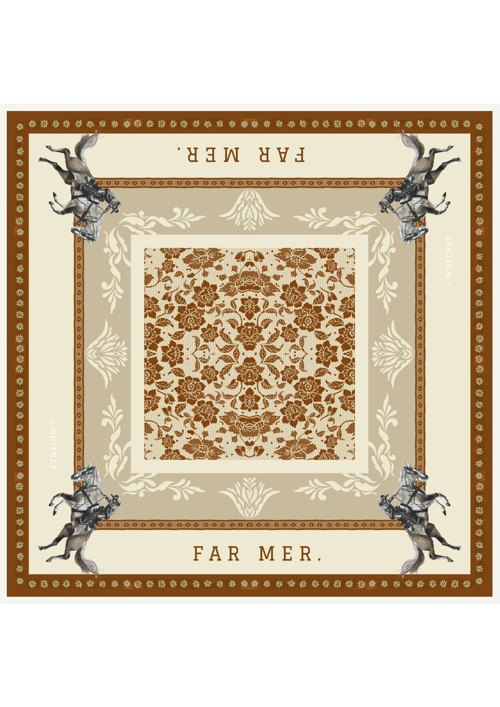 Paisley Palomino Silk Scarf