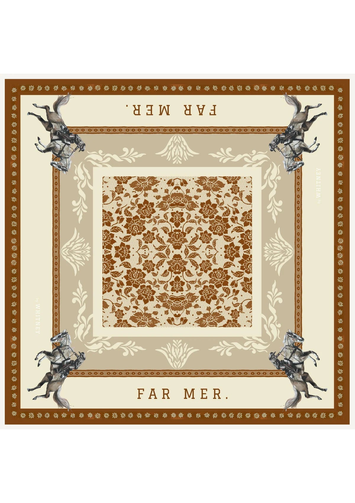 Paisley Palomino Silk Scarf