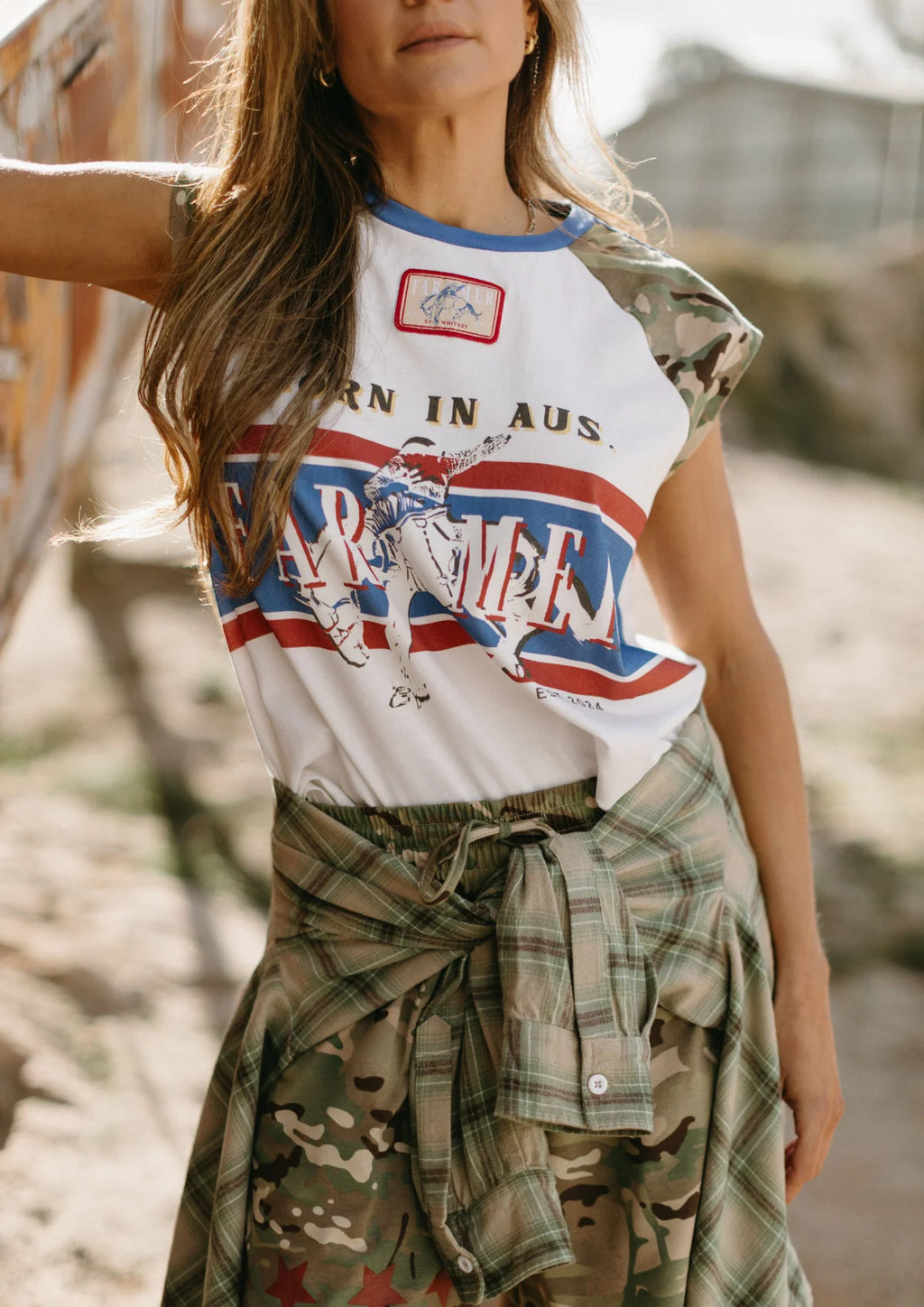 Camo Raglan Tank