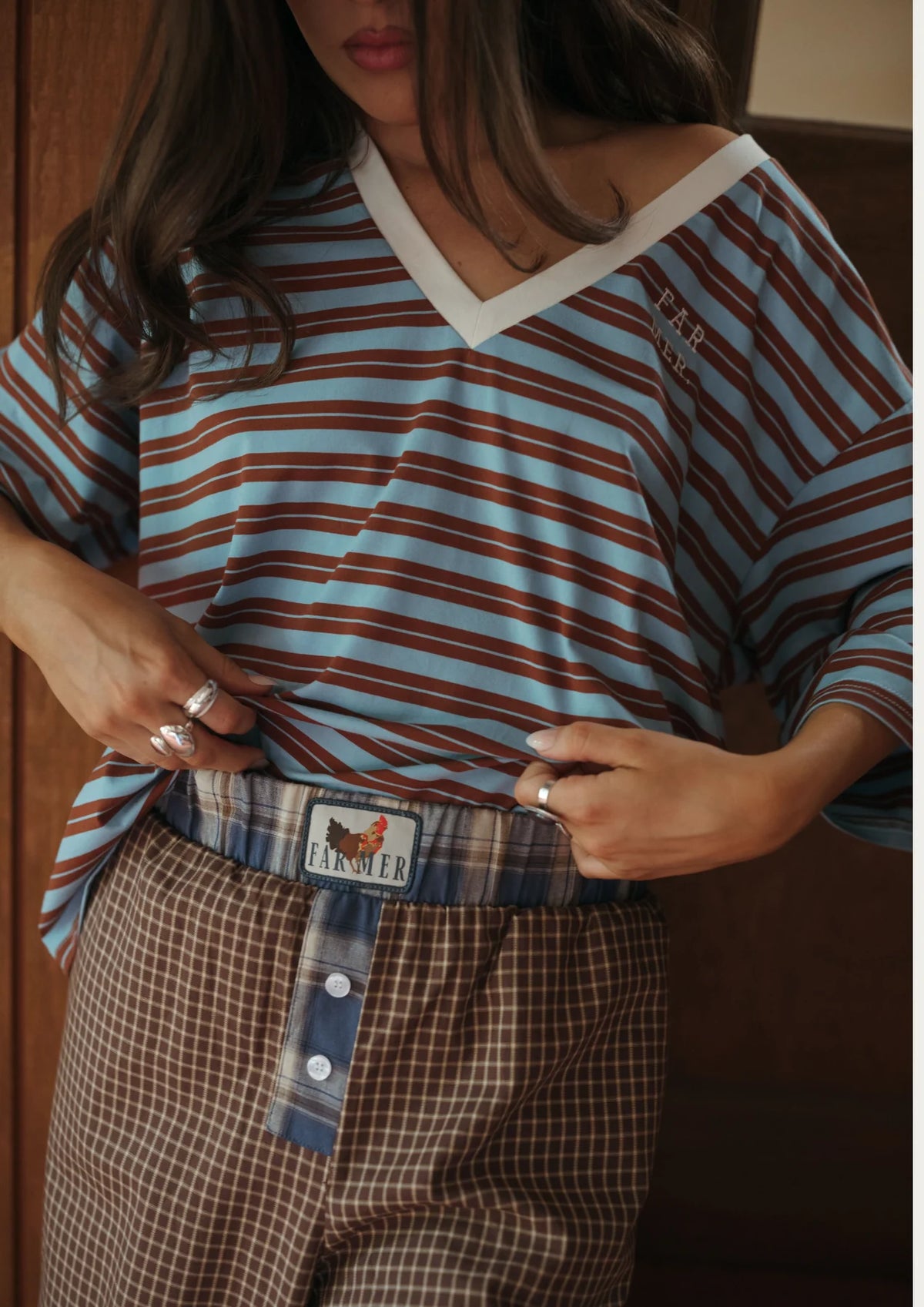 Cocky Plaid Box Pant