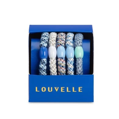 Woven Hair Ties - Blue