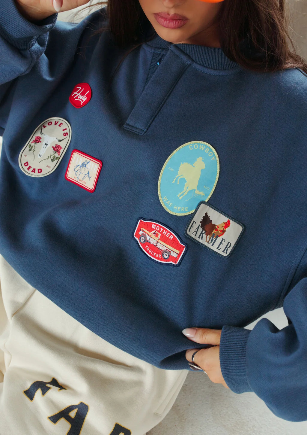 Love Is Dead Button Pullover