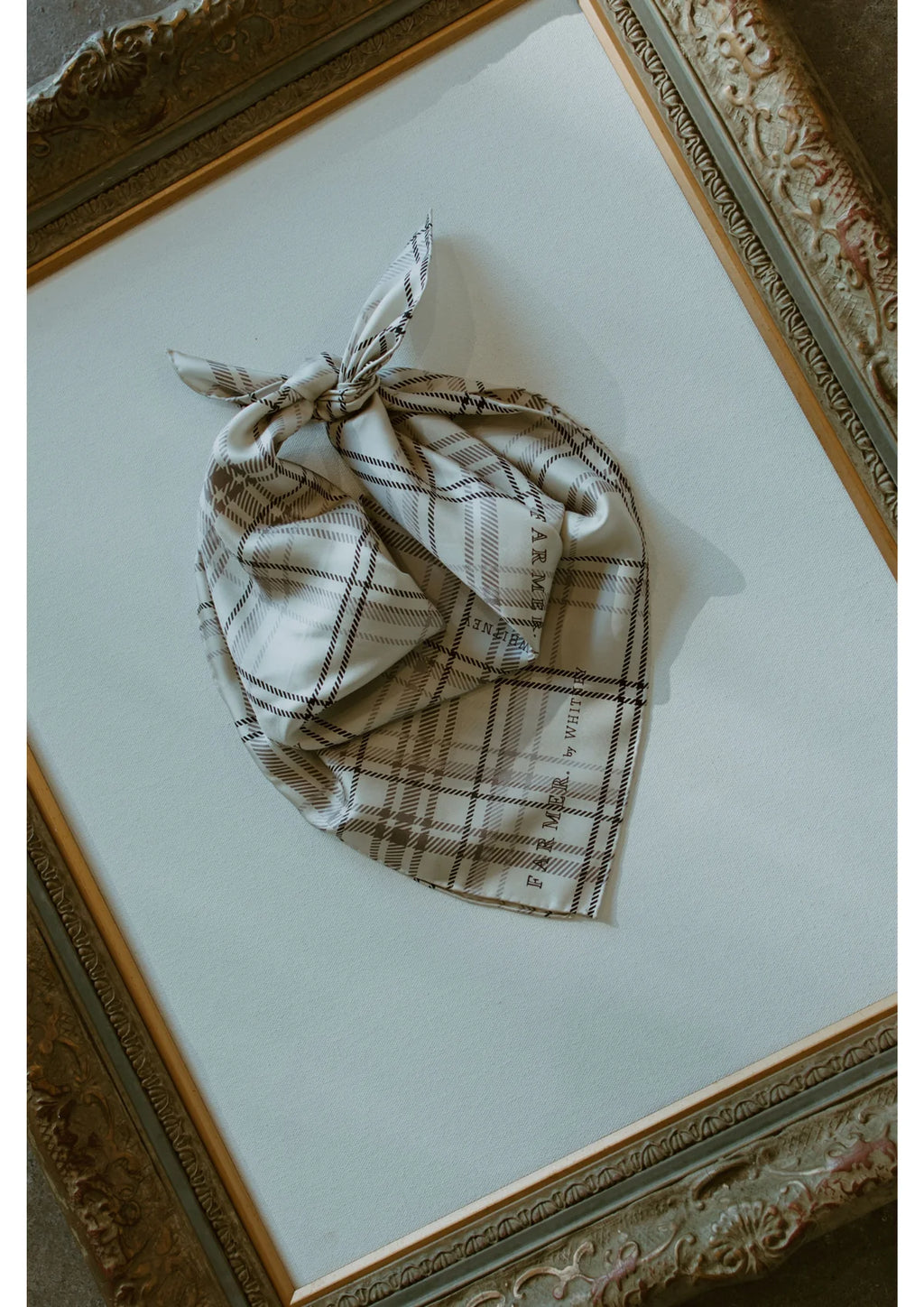'PASTURE PLAID' BANDANA SCARF