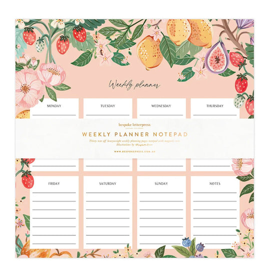 Weekly Planner Notepad - Fruit