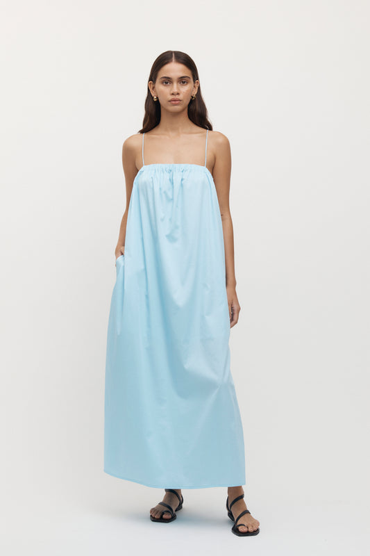Sommers Maxi Tie Dress - Sky