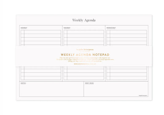 Weekly Agenda Fridge Notepad