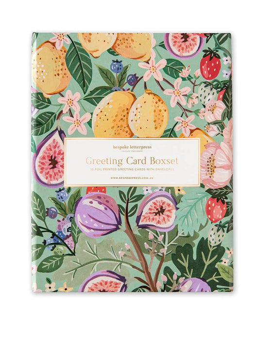 10pk Greeting Card Boxset - Summer Fruits